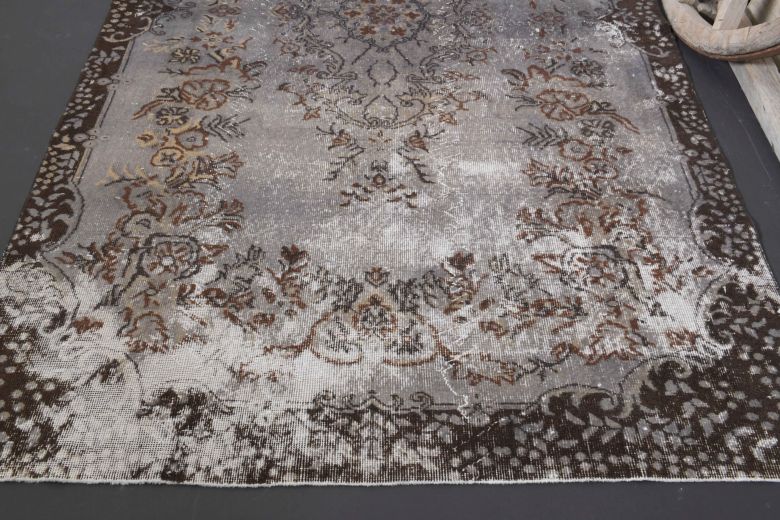 6x9 Vintage Gray Anatolian Rug