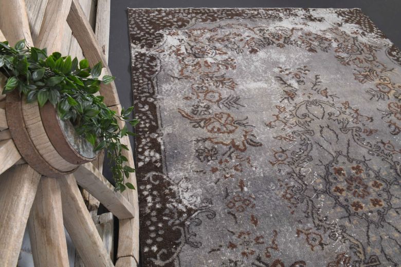 6x9 Vintage Gray Anatolian Rug