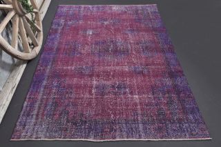 Vintage Anatolian Purple Area Rug - Thumbnail