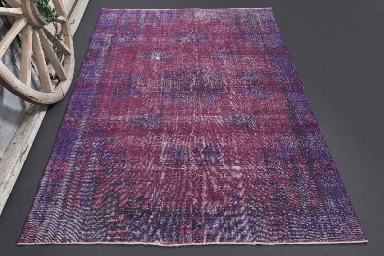 Vintage Anatolian Purple Area Rug