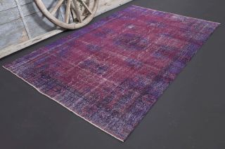 Vintage Anatolian Purple Area Rug - Thumbnail