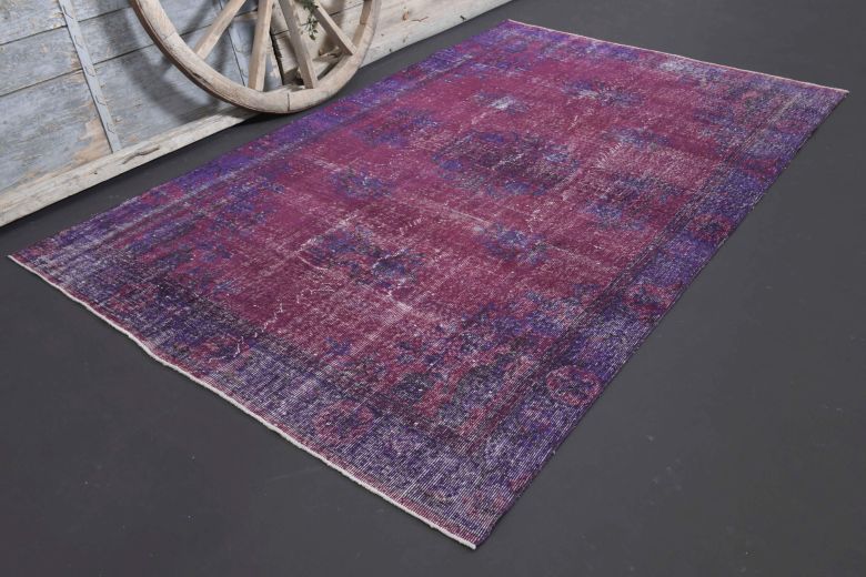 Vintage Anatolian Purple Area Rug