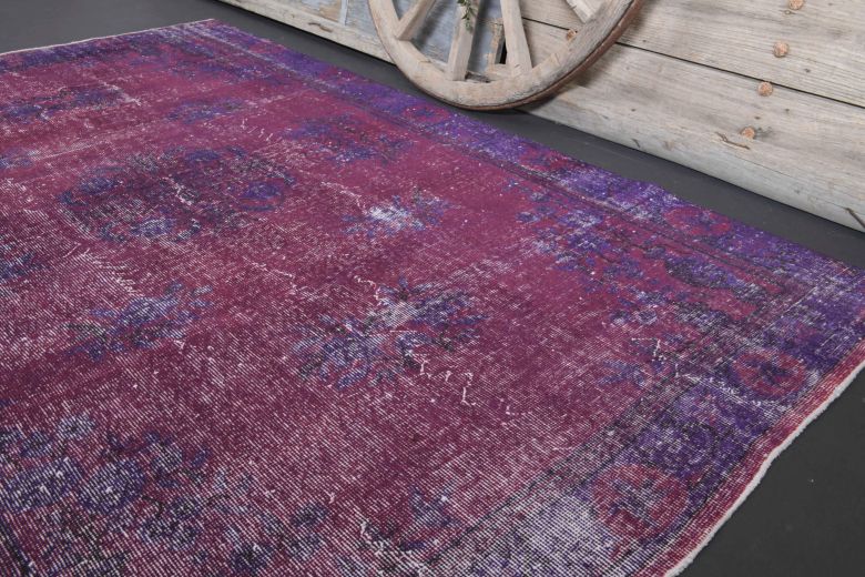 Vintage Anatolian Purple Area Rug