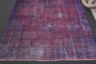 Vintage Anatolian Purple Area Rug - Thumbnail