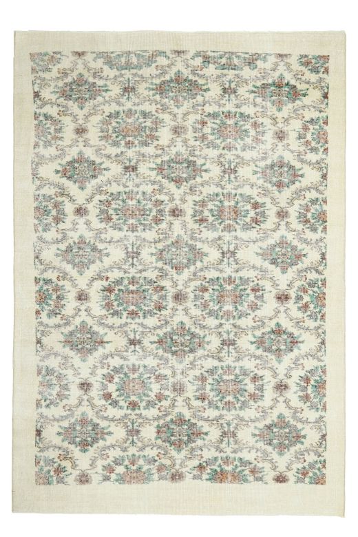 Allover Floral Vintage Rug