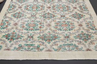 Allover Floral Vintage Rug - Thumbnail