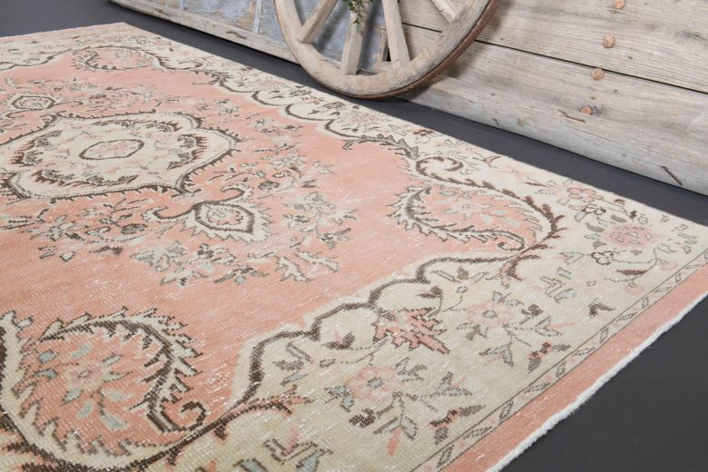 Vintage Orange Area Rug