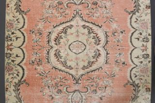 Vintage Orange Area Anatolian Rug - Thumbnail