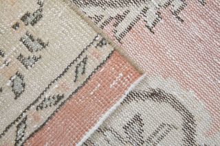 Vintage Orange Area Anatolian Rug - Thumbnail