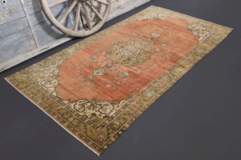 Vintage Anatolian Oriental Area Rug