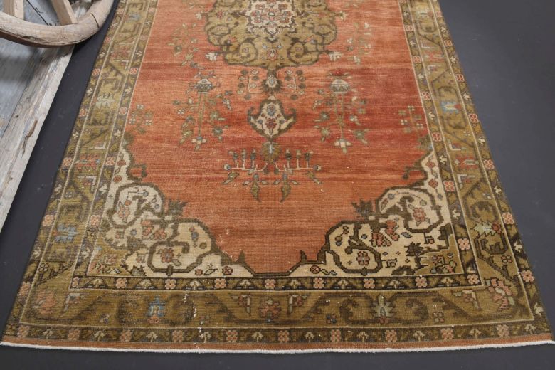 Vintage Anatolian Oriental Area Rug