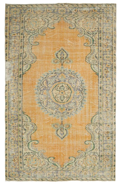 6x10 Vintage Oriental Area Rug