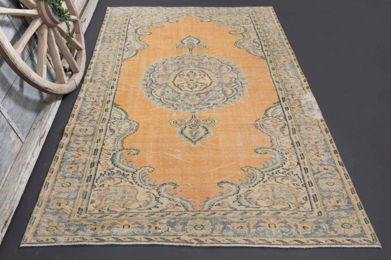 6x10 Vintage Oriental Area Anatolian Rug