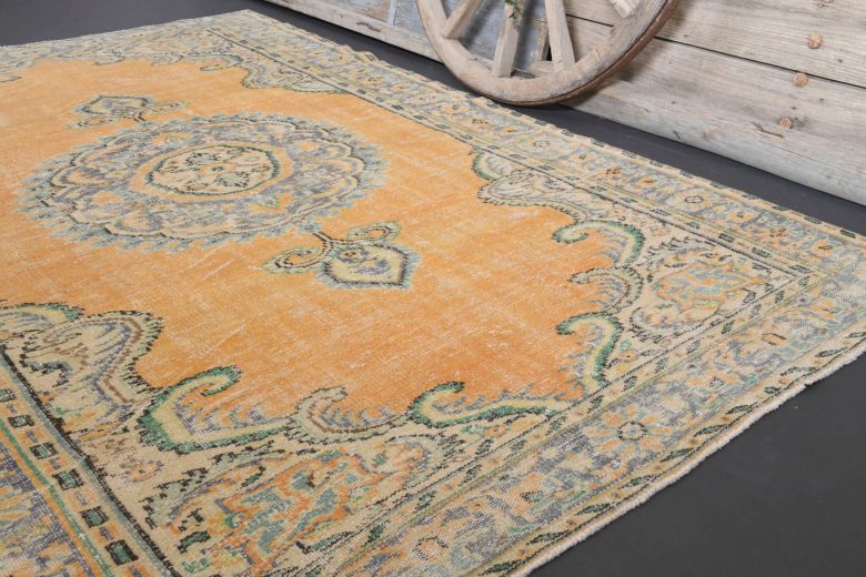 6x10 Vintage Oriental Area Anatolian Rug