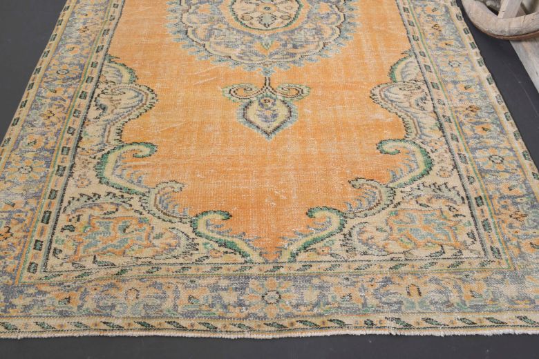 6x10 Vintage Oriental Area Rug