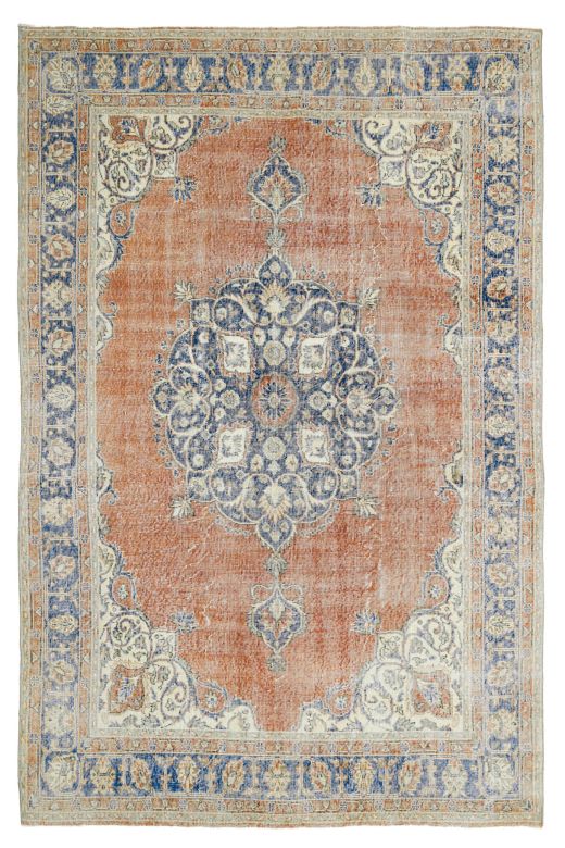 Vintage Medallion Anatolian Oriental Rug