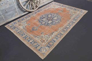Vintage Medallion Anatolian Oriental Rug - Thumbnail