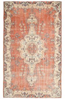 Oushak Oriental Vintage Rug - Thumbnail