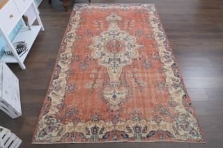 Oushak Oriental Vintage Rug - Thumbnail