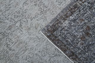 Vintage Gray Floral Rug - Thumbnail