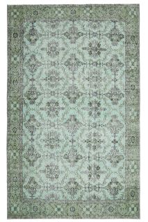 Mint Floral - Vintage Area Rug - Thumbnail