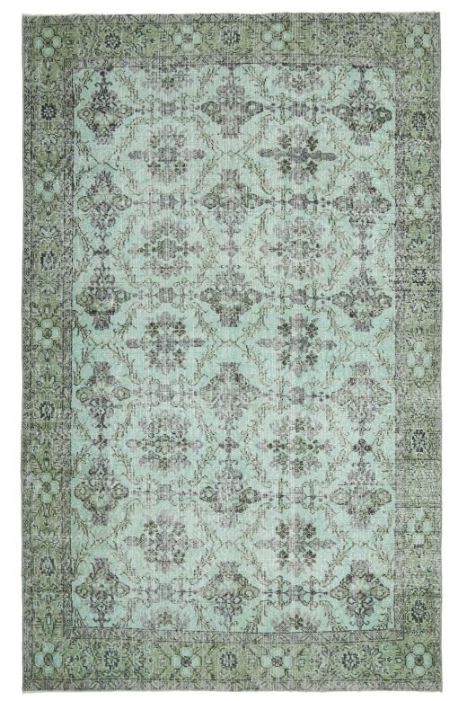 Mint Floral - Vintage Area Rug