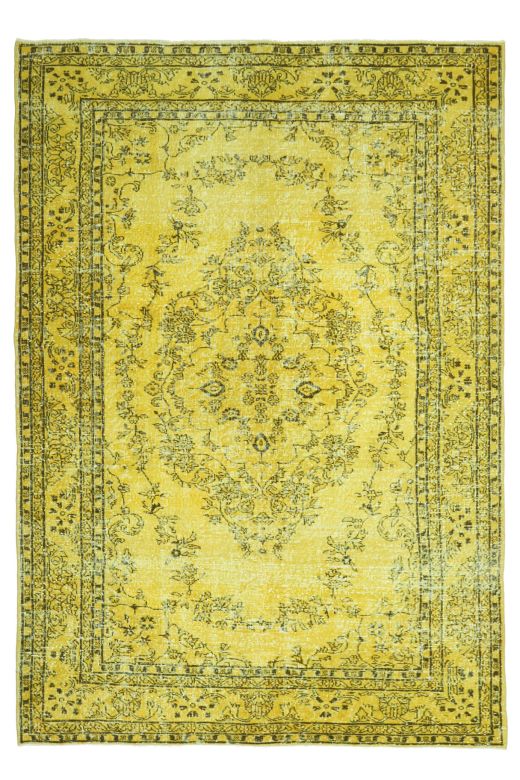 Yellow Vintage Area Rug