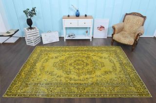 Yellow Vintage Area Rug - Thumbnail