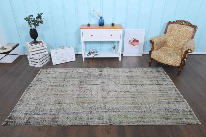 Antique Distressed Area Rug