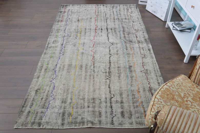 Antique Distressed Area Rug