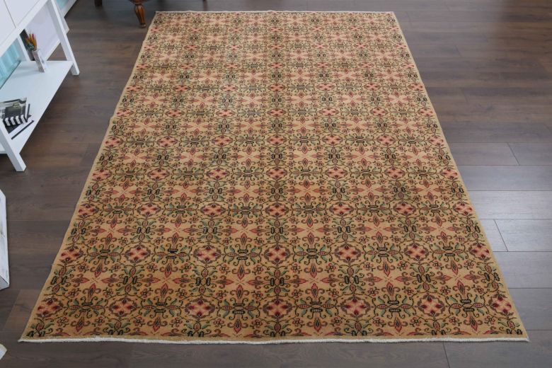 Floral Hereke Vintage Area Rug