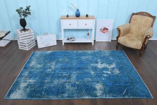 Blue Vintage Area Rug - Thumbnail