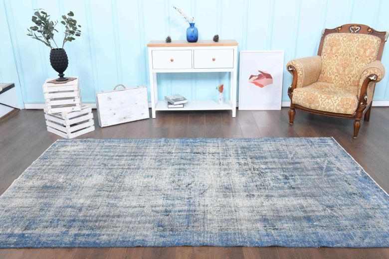 Vintage Blue Area Rug