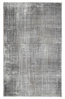 Solid Gray Vintage Area Rug - Thumbnail