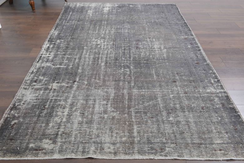 Solid Gray Vintage Area Rug