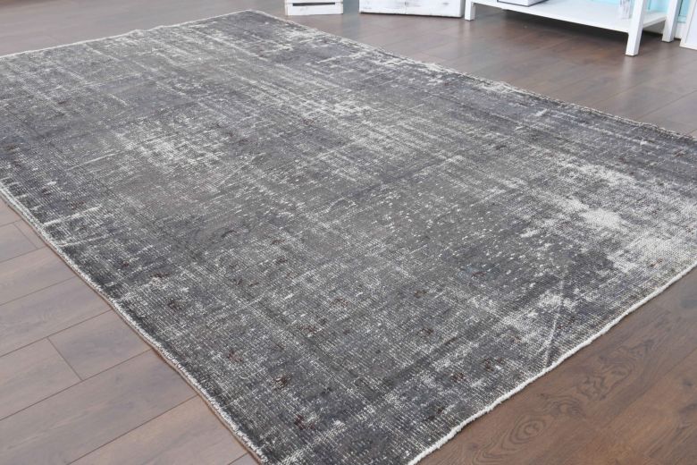 Solid Gray Vintage Area Rug