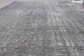 Solid Gray Vintage Area Rug - Thumbnail