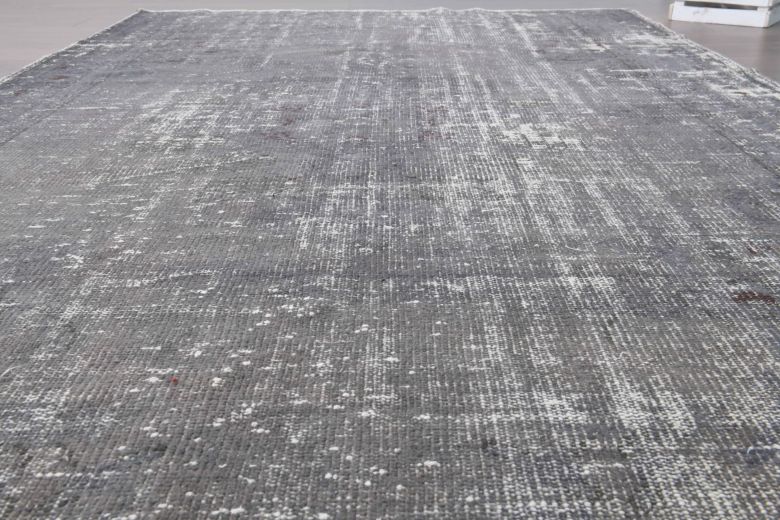 Solid Gray Vintage Area Rug