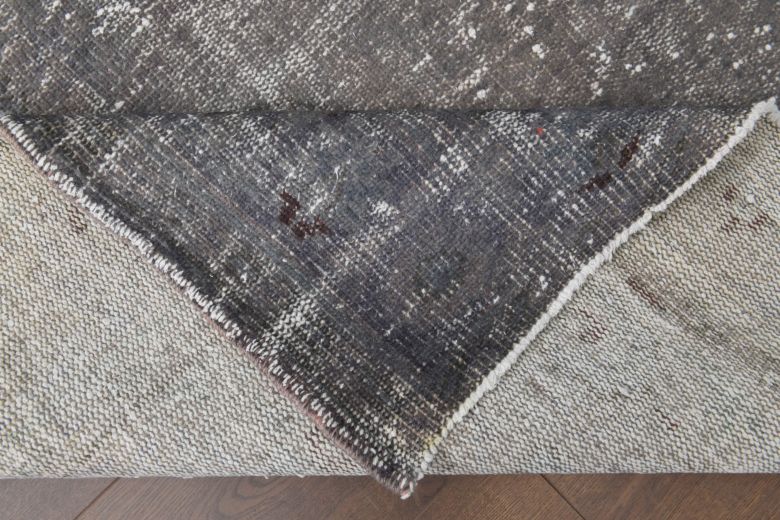 Solid Gray Vintage Area Rug