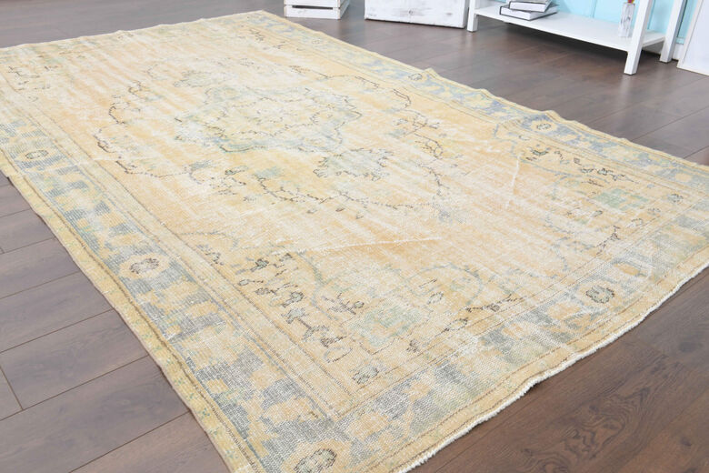 1960s Vintage Oushak Area Rug