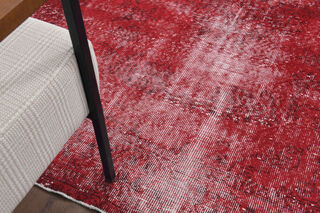 1970s Overyded Red Anatolian Carpet - Thumbnail