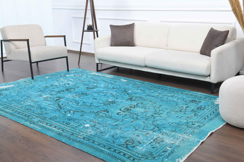 Vintage Blue Area Rug