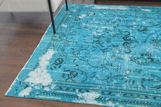 Vintage Blue Area Rug - Thumbnail