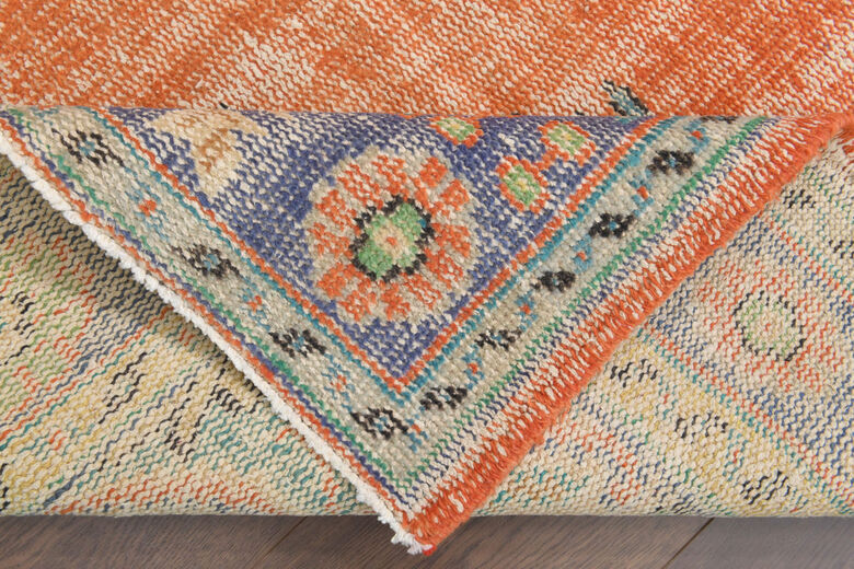 1960s Vintage Anatolian Oriental Area Rug