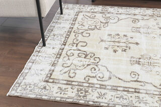 Cream Vintage Anatolian Area Rug - Thumbnail