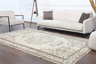 Linen Colored - Vintage Area Rug - Thumbnail