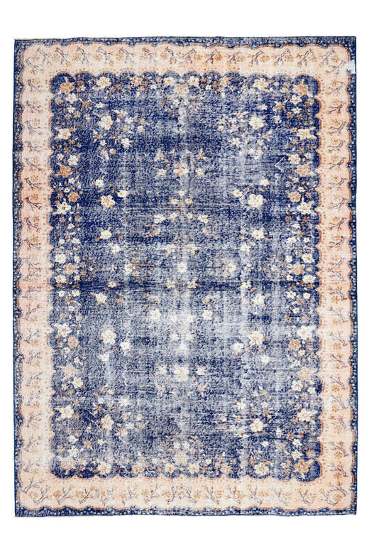 Royal Blue - Vintage Floral Rug