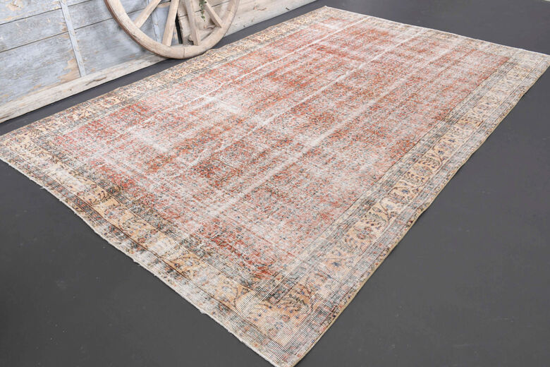 1950s - Antique Floral Area Rug