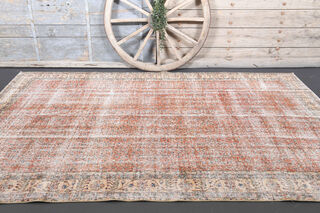 1950s - Antique Floral Area Rug - Thumbnail