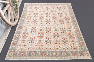 Vintage Turkish Area Carpet - Thumbnail